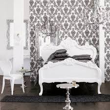Idéal pour habiller les murs de votre chambre, salon, ou bureau. Black And White Damask Room Deco Chambre Noire Deco Chambre Deco Baroque