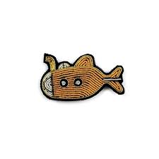 Macon Lesquoy Sous Marin Jaune Broche Macon Et Lesquoy Broderie