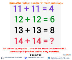 What Is The Answer Solve The Math Puzzle Replace The Question Mark We Have Lot Of Space In Comment Secti Maths Puzzles Math Questions This Or That Questions