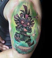 Tattoos tattoo outline pattern tattoo tattoo design drawings tattoo drawings mask drawing art drawings tattoo stencils clown tattoo. 50 Majora S Mask Tattoo Designs For Men The Legend Of Zelda Ideas