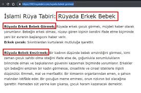 ruyada erkek bebek gormek islami ruya tabiri bebek erkek bebek ruya