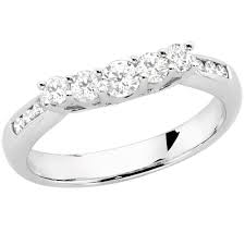 Michael Hill Wedding Band 5 Stone Curved Band Wedding Bands Jewelry Accessories