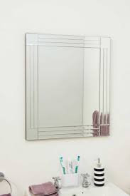 Discover over 2500 of our best selection of 1 on. Welwyn All Glass Bevelled Square Corner Bathroom Wall Mirror 68 X 58 Cm