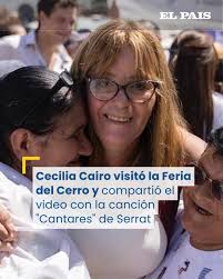 Luego de presentarle al presidente Yamandú Orsi su renuncia al Ministerio  de Vivienda, Cecilia Cairo se presentó este sábado en la Feria del Cerro,  donde se saludó e interactuó con varios militantes