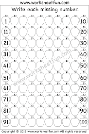 Missing Numbers Missing Number Worksheets Number Worksheets Numbers 1 100