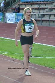 Martina caironi in finale dei 100 metri alle paralimpiadi (categoria t63) dopo aver realizzato il nuovo record del mondo in batteria. Leverkusen Bild Martina Caironi