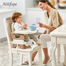 Baby Booster Feeding Seat Comfort Folding Booster Seat With Tray Baby Plastic Adjustable Dining Chair Safety T Portable Baby Chair Baby Furniture Dining Chairs