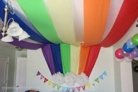 There are many great alternatives such as rusty metal or painted metal mailboxes to play with! Rainbow Themed Birthday Party