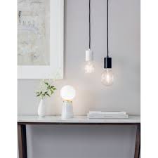 It features a white marble look body with a metal antique brass base and a white rectangle hardback shade. White Marble And Brass Table Lamp With Opal Globe Lighting Company