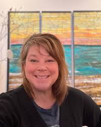 Winter Cardinal Mosaic Window