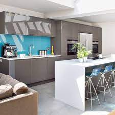 It works exceptionally well if you need to add maximum depth and dimension to an otherwise small kitchen. Grey Kitchen Ideas 30 Design Tips For Grey Cabinets Worktops And Walls