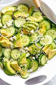Avocado Feta Cucumber Salad Recipe Best Salad Recipes Avocado Recipes Healthy Cucumber Recipes