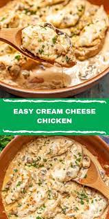 Cream Cheese Chicken Recipe Cream Cheese Chicken Chicken And Cheese Recipes Cream Cheese Recipes Dinner