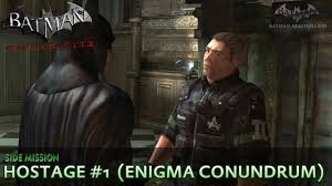 Arkham city side mission walkthrough video in high definition game played on hard difficulty. Batman Arkham City Riddler Hostage 1 Enigma Conundrum Side Mission Walkthrough Youtube