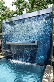 Moorish Harem Peaceful Pool Waterfall Rectangle Swimming Pools Backyard Pool Designs