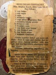 Beat slowly into the batter, alternating with the scalded milk. My Grandmothers Coffee Cake Recipe A Staple On Christmas Mornings And Any Other Time Seemed Like A Great First Reddit Post I Ve Loved Following This Sub Old Recipes