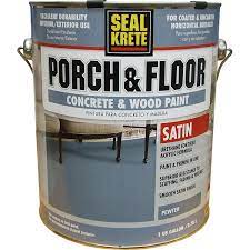 Buy ugl 214 1 gallon, dover gray latex drylok concrete floor paint from walmart canada. Pewter Seal Krete Porch Floor Concrete Wood Satin Paint Gallon Walmart Com Walmart Com