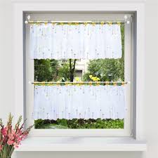 1 pc short kitchen curtains sheers