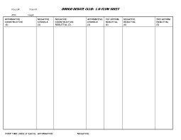 Ld Debate Flow Template Page Template