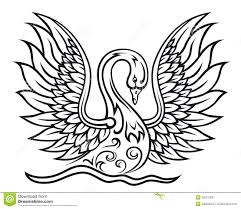 Black And White Swan Tattoo Elegant Swan Bird Swan Tattoo Swans Art Virgo Constellation Tattoo