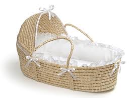 Find badger basket from a vast selection of moses baskets. Badger Basket Natural Hooded Moses Basket White Bedding Walmart Com Walmart Com