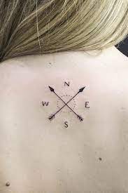 A Guide To Compass Tattoo With Cool Design Ideas Compass Tattoo Arrow Compass Tattoo Cool Small Tattoos