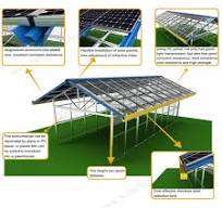 BIPV roof mounting system with solar panels