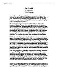 The Crucible By Arthur Miller Use Of Language A Level Drama Marked By Teachers Com