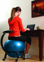 Amazon Com Gaiam Custom Fit Adjustable Balance Ball Chair Exercise Balls Sports Outdoors Balance Ball Chair Ball Chair Balance Ball