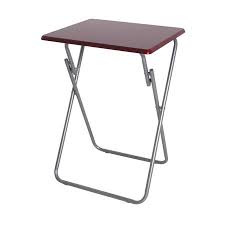 Storage Solutions 19 Inch Cherry Folding Veneer Snack Table Tv Tray Computer Desk Red Tv Trays Table Storage Solutions