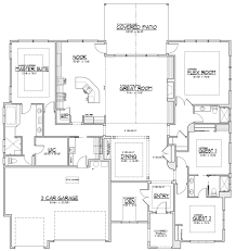 The Hampton Floorplan Rambler Could Add Basement Floor Plans Large House Plans Custom Homes