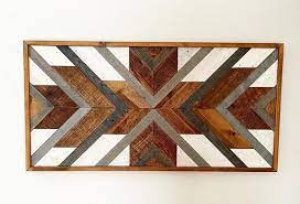Geometric Wood Wall Art Wood Mosaic Reclaimed Wall Art Etsy Reclaimed Wood Wall Art Wood Wall Art Reclaimed Wood Art