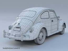 Volkswagen Beetle Fusca 1969 3d Model Flatpyramid Volkswagen Beetle Volkswagen Beetle
