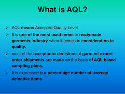 Acceptance Sampling Acceptable Quality Level