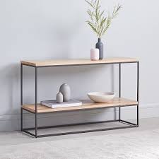 Slab Box Frame Outdoor Coffee Table Square West Elm Furniture Modern Console Tables Decor