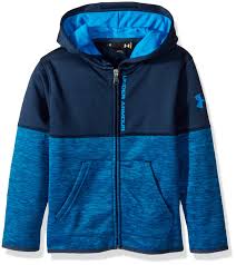 Galleon Under Armour Boys Little Zip Up Hoody Blue