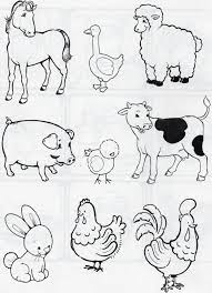 Animales De Campo Y De Corral Imagenes De Animales Para Ninos Dibujo Animales Infantiles Animales Para Pintar