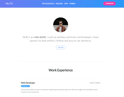 Resume / cv bootstrap 4 templates. Freebie Beautiful Cv Template With Bootstrap Tutorialzine