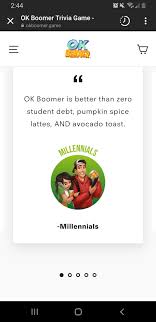 Published on nov 04, 2021. Okay So There S A Trivia Game Called Ok Boomer Which Is Basically Trivia Questions Based On Your Generation Seems Like An Interesting Idea But These Themed Fake Reviews Are Just So Cringy