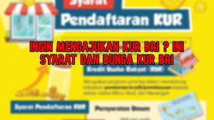 Ingin Mengajukan Kur Bri Ini Syarat Dan Bunga Kur Bri Bakamitai Bunga Kartu Kredit