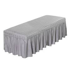 Standard Massage Table Skirt Beauty Face Facial Bed Cover Linen Valance Sheet For Most Cosmetic Beds In 2020 Linen Valances Massage Table Bed Covers