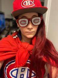 Flyers fan attending game in Montreal