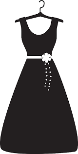 Black And White Silhouette Dress Clipart Pin On Clipart Paper Dolls Clothing Dolls Etc