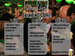 The Office Drinking Game In 2020 The Office Drinking Game Drinking Games Tv Show Drinking Games