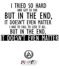 linkin park in the end linkin park lyrics music lyrics