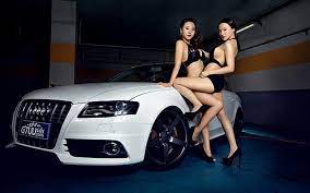 Hd Wallpaper Girls Women Sexy Sensual Model Car Audi Machines Wallpaper Flare