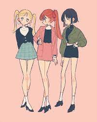 ぱわーぱふがーるず powerpuffgirls パワパフ イラスト illustration イラスト たなか パワーパフガールズ