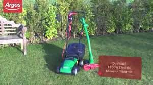 Sign up for our newsletter: Qualcast Electric 1200w Lawnmower And 250w Grass Trimmer Argos Review Youtube