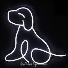 Dog Neon Light Vintage Art Neon Dog Pet Neon Light Flex Etsy In 2021 Neon Signs Neon Neon Lighting