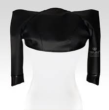 Black Leather Bolero Jacket Storrm Blazer Shrug Jacket Etsy Bolero Jacket Dark Fashion Fashion